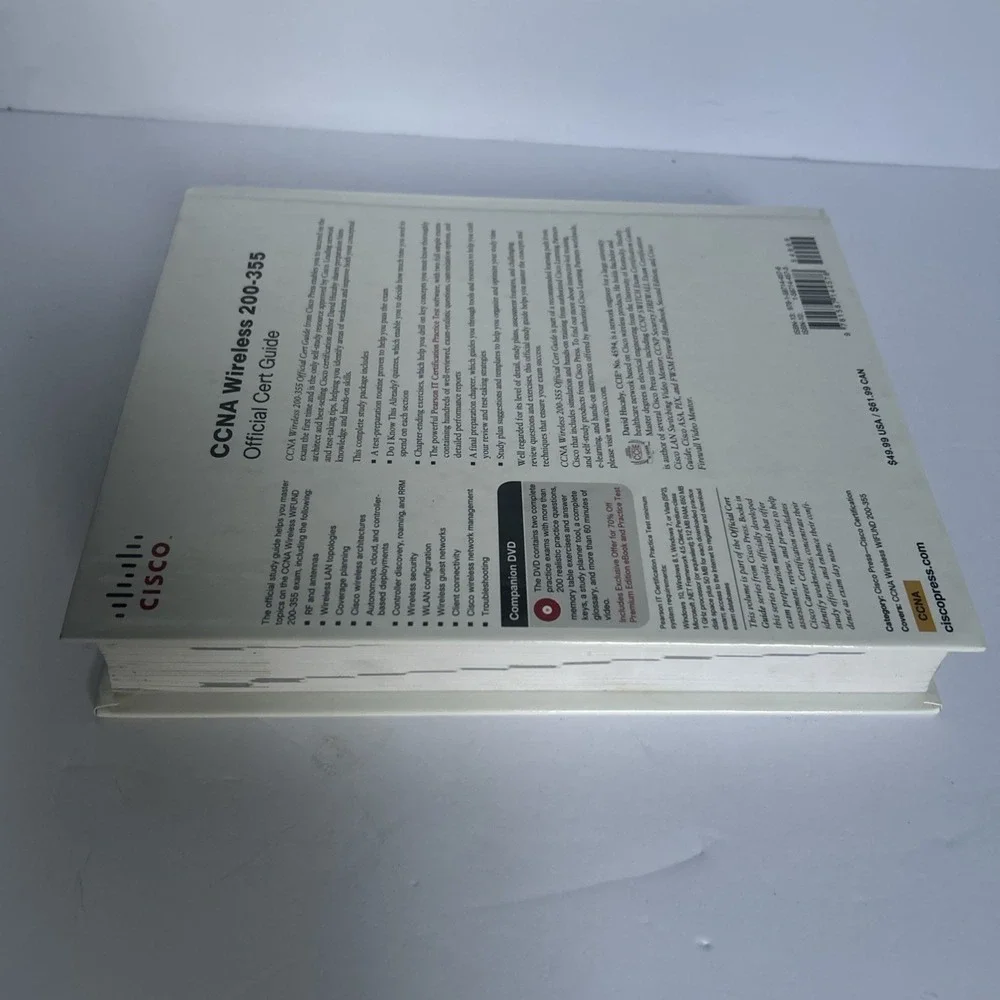 CCNA Wireless 200-355 Official Cert Guide David Hucaby Hardcover Good